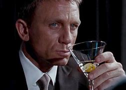 Image result for James Bond Drinking Martini