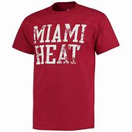 Image result for Miami Heat Red T-Shirt