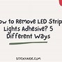 Image result for How to Remove Adhesive around Patio Lights