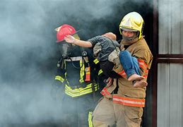 Image result for Firefighter Helping People