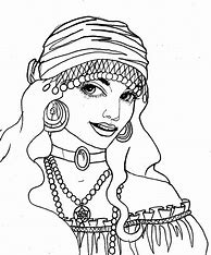 Image result for Gypsy Woman Drawing