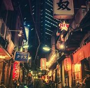 Image result for Street Japan Night Wallpaper