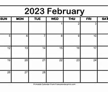 Image result for 2023 February Calendar Printable