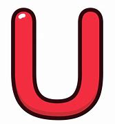 Image result for Red Alphabet Letter U