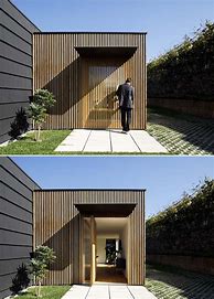 Image result for Vertical Wood Slat Wall Exterior