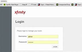 Image result for 10.0.0.1 Xfinity