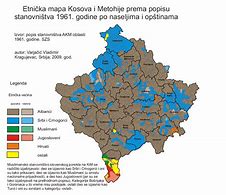 Image result for Kosovo I Metohija Mapa Etnik