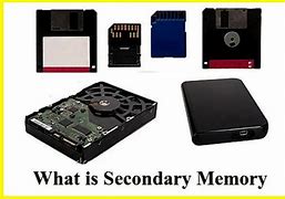 Image result for What Is Secondary Memory