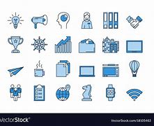 Image result for Line Business Icons Blue
