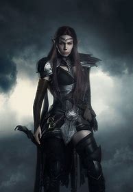 Image result for Female Dark Elf Knight