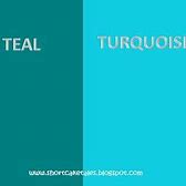 Image result for Teal V Turquoise