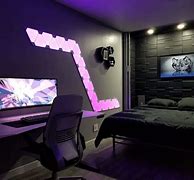 Image result for Bedroom W Gaming Setup