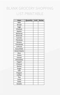 Image result for Coles Shopping List Printable