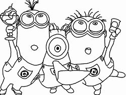 Image result for Simple Minion Coloring Page