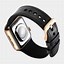 Image result for Black Apple Watch with Gold Band