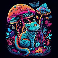 Image result for Hippie Trippy Cats