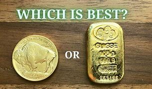 Image result for Gold Bar Next to Gold Coin