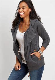 Image result for Asymmetrical Zip Up Hoodie