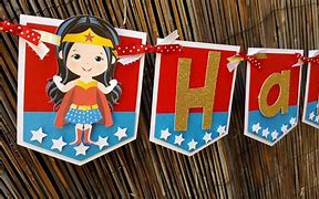 Image result for Happy Birthday with Wonder Woman Yard Decorations