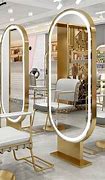 Image result for Lighted Salon Mirrors