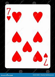 Image result for Hearts Poker Card Seven