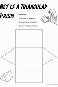 Image result for Triangular Prism Net Template