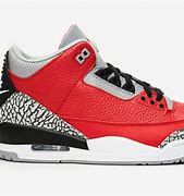Image result for Air Jordan 3s Fire Red