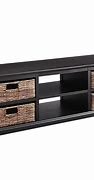 Image result for TV Stand with Basket Storage