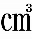 Image result for Cm Cubed Symbol