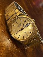 Image result for Gold Seiko Watch Water-Resistant