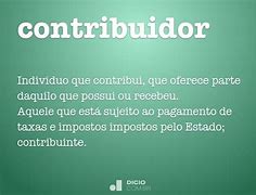 Image result for contribuidor