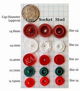 Image result for Sew On Snap Button Sizes