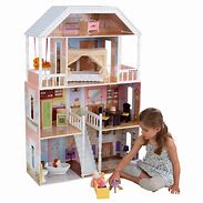 Image result for KidKraft Wooden Dollhouse