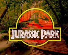 Image result for Jurassic Park Logo Forest Background
