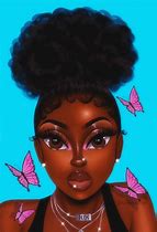 Image result for Black Girl Galaxy Art 1080