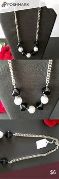 Image result for Black and White Fashion Necklace