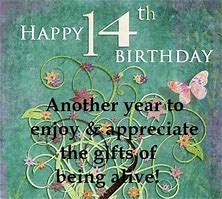 Image result for Happy 14th Birthday Quotes