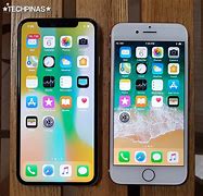 Image result for iPhone 8 vs iPhone XS Max Size