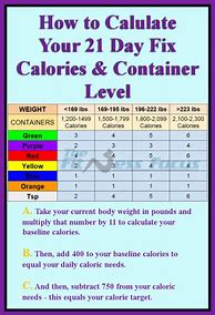 Image result for 21-Day Fix Containers Chart