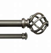 Image result for Pewter Double Curtain Rod