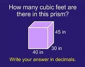 Image result for How Tall Is 1 Cubic Feet