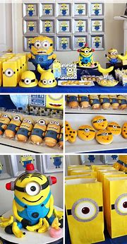 Image result for Minions Birthday Party Card Theme