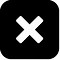 Image result for X Icon Black