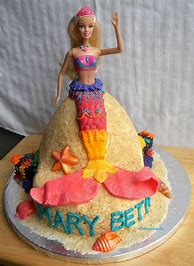 Image result for Little Mermaid Barbie Cake