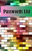 Image result for List of All Passwords
