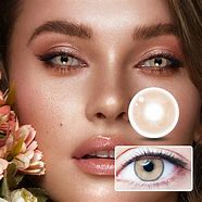 Image result for Brown Colored Contact Lenses