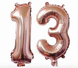 Image result for 13 Rose Gold Bllon