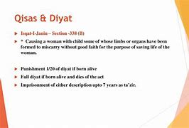 Image result for Qisas and Diyat Act