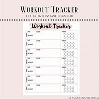 Image result for Workout Tracker Printable