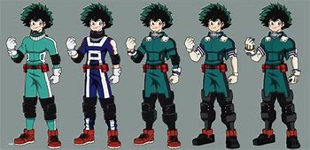 Image result for My Hero Academia Deku Costume Evolution